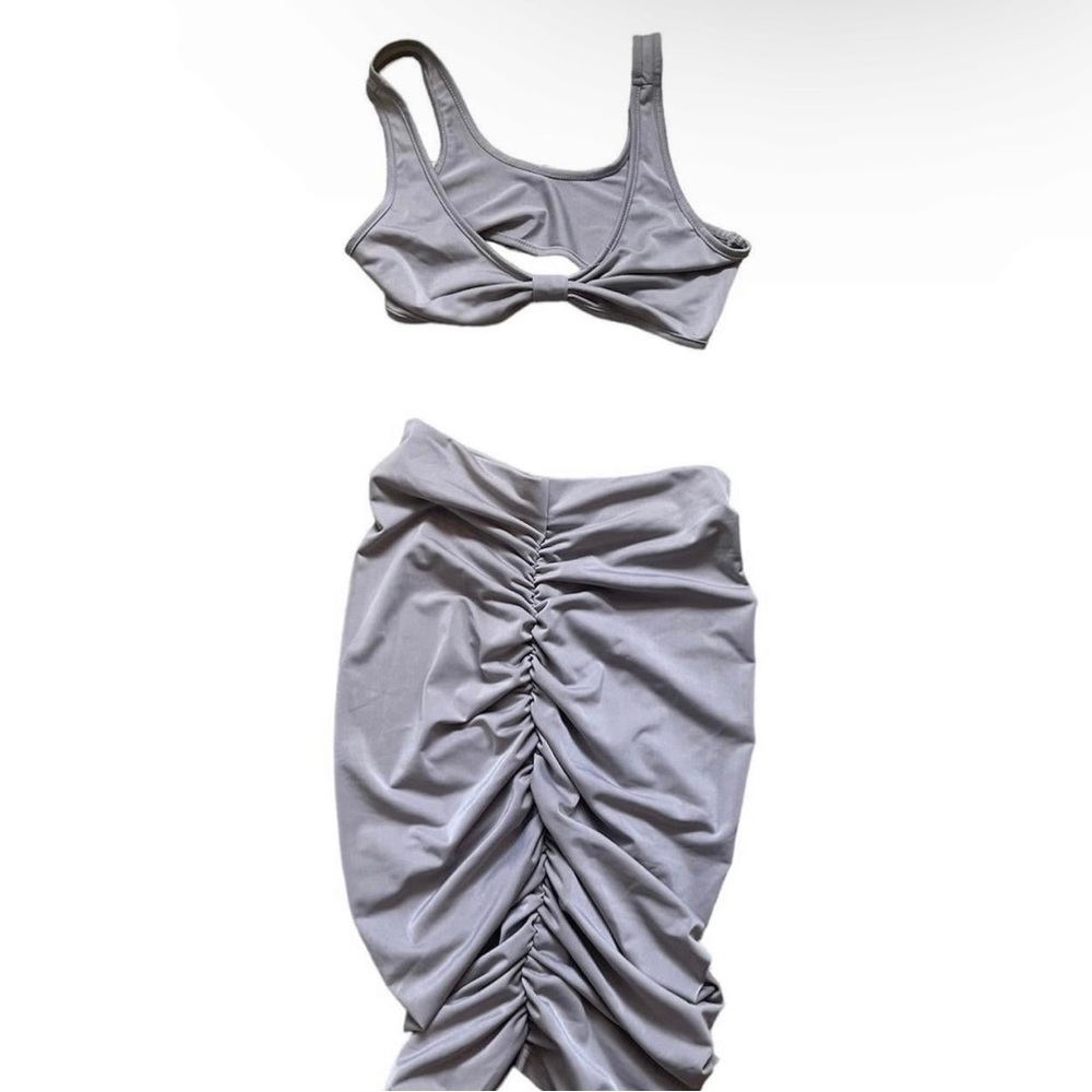 gray two piece set - Picture 2 of 3